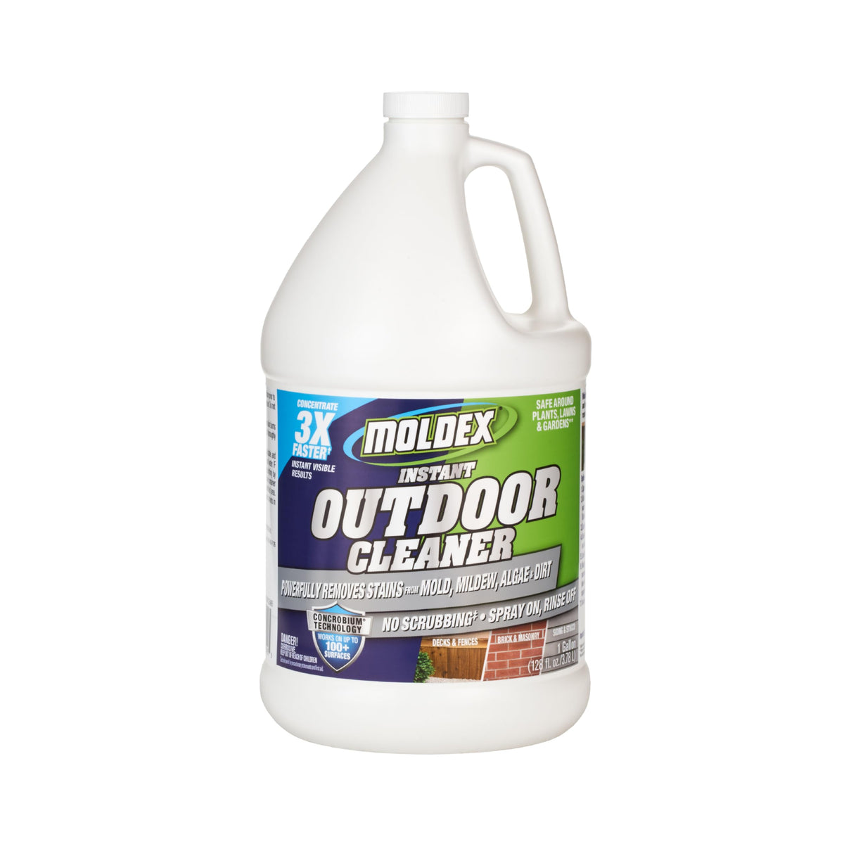 Moldex Instant Outdoor Cleaner Concentrate Bleach 1 gallon product name
