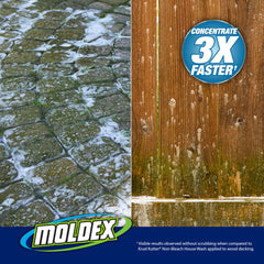 Moldex Outdoor Cleaner Concentrate Bleach 1 gallon label