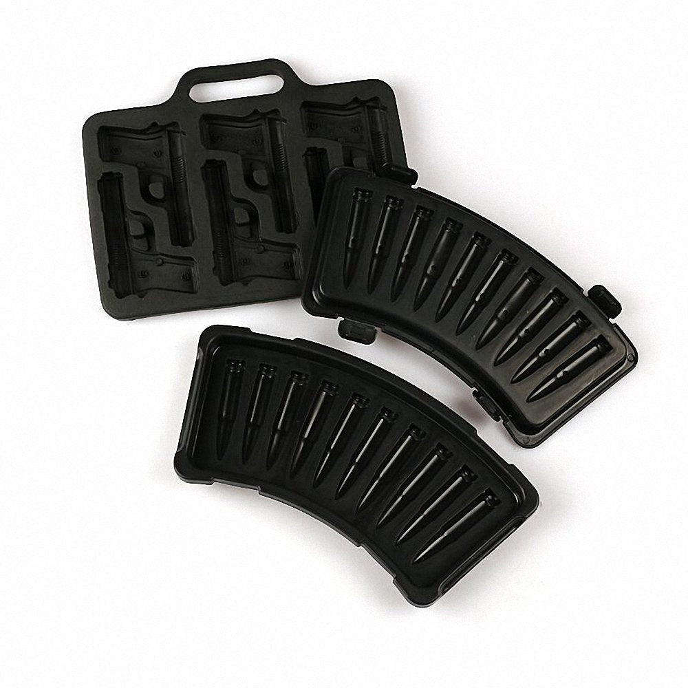 Hard plastic bullet tray included in MoldFun kit
