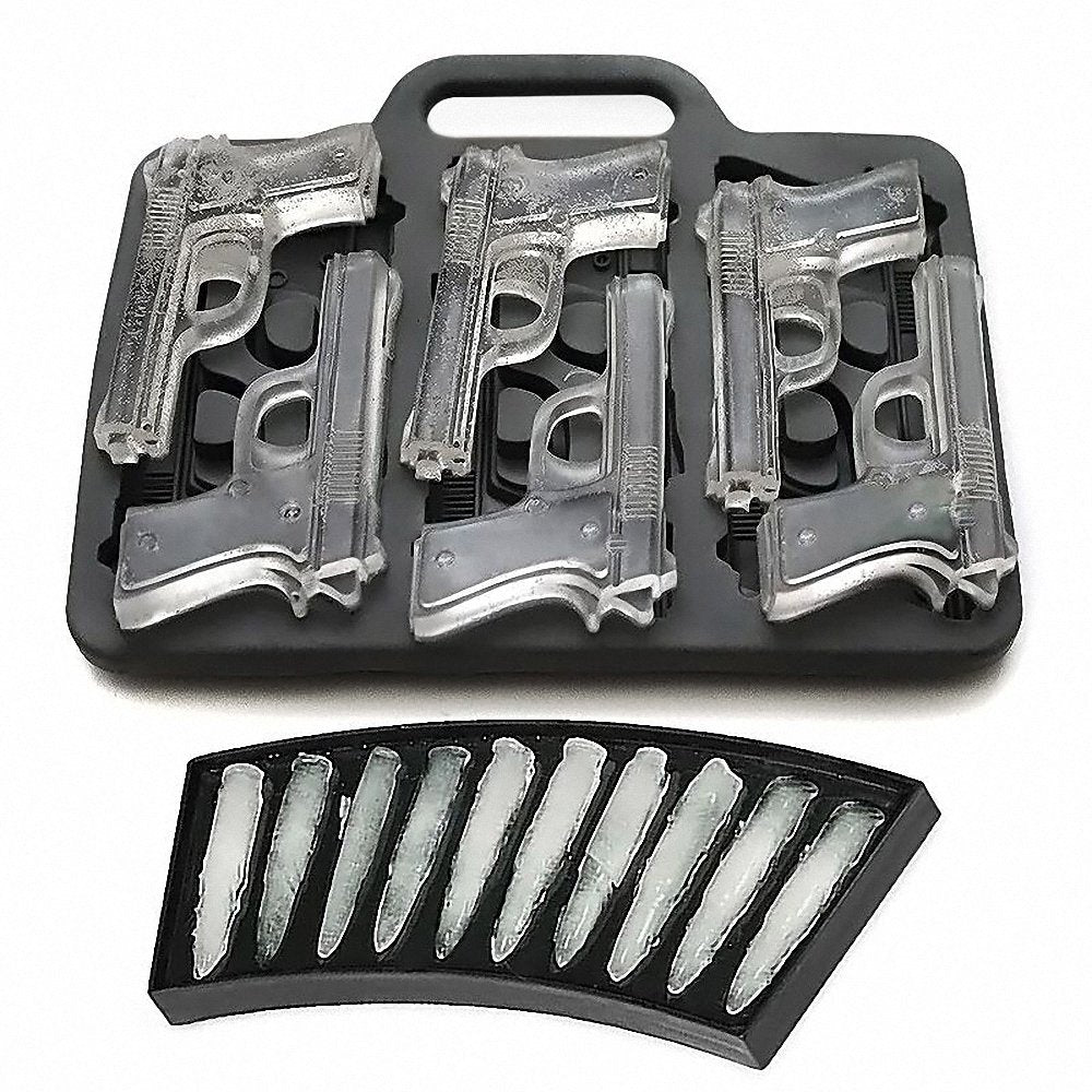 Bullet rounds ice tray dimensions 8.07 x 3.54 inches