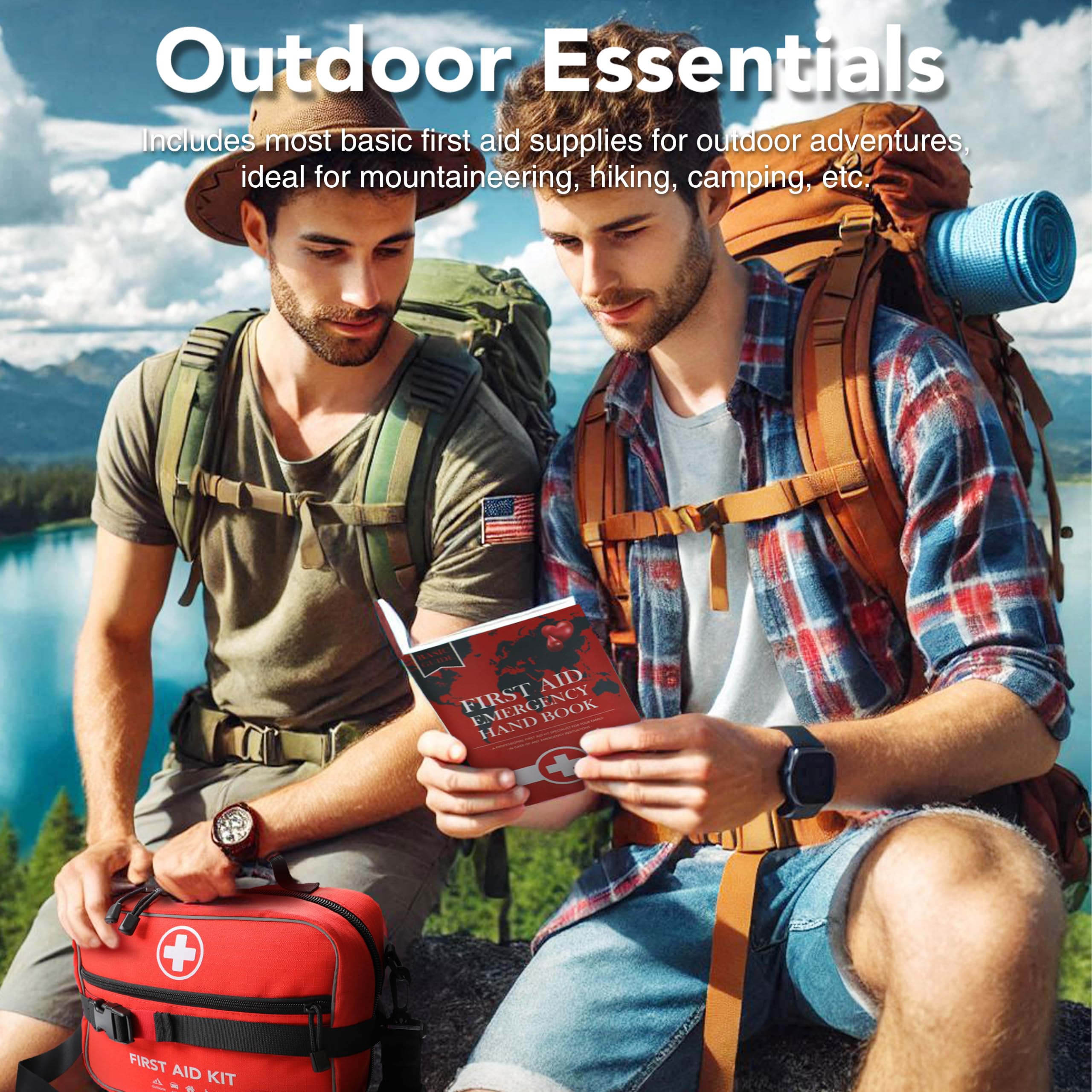 first aid kit featuring MOLLE system for expanded storage