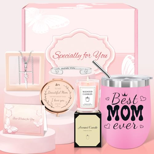 Mom gift set with 12-ounce stainless steel thermos cup