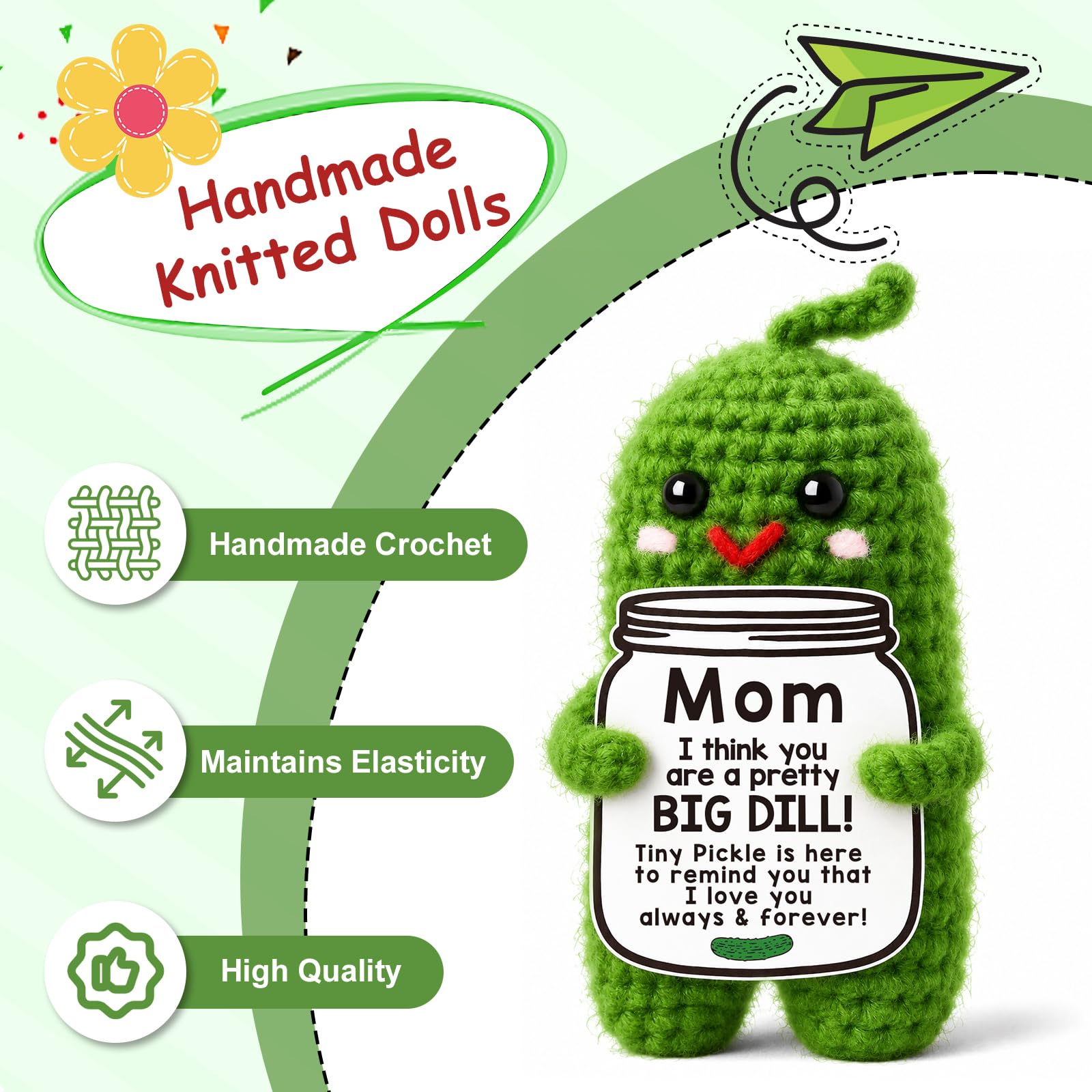 Gifts for Mom crochet pickle keepsake image