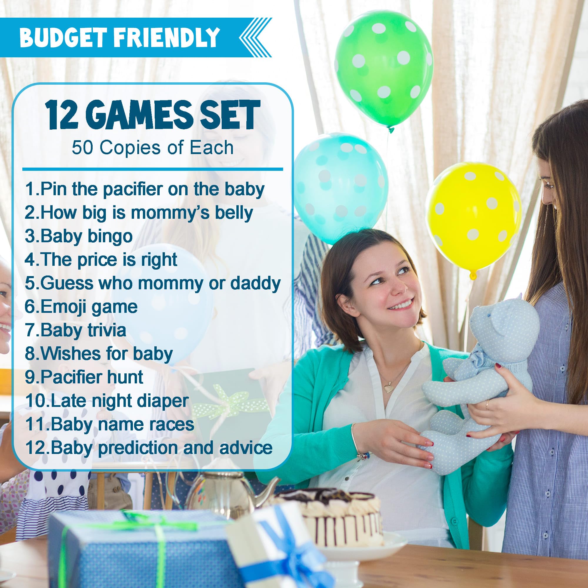 mommy or daddy game from Bemoor boy baby shower kit