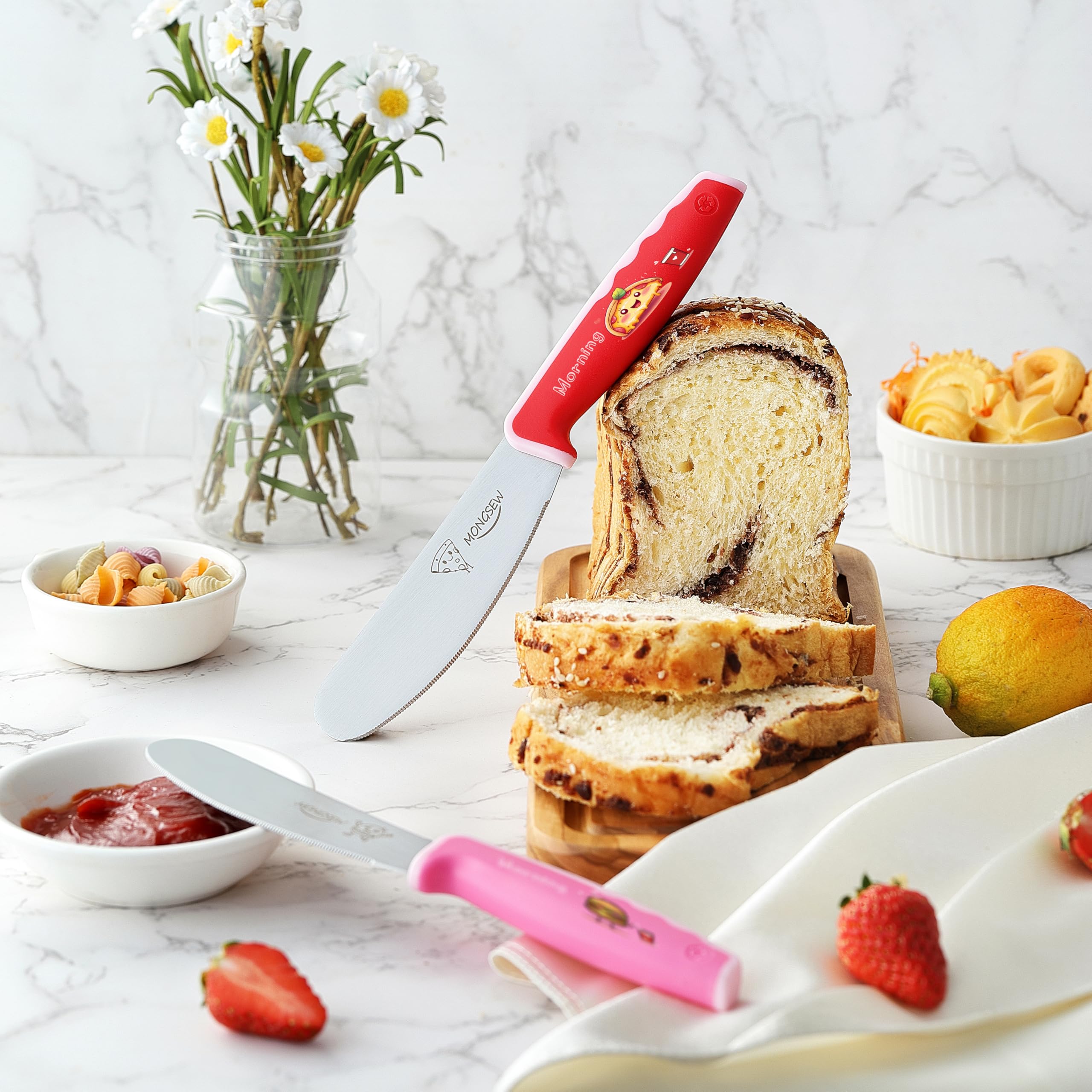 Stainless steel cheese spreader suitable for butter jam