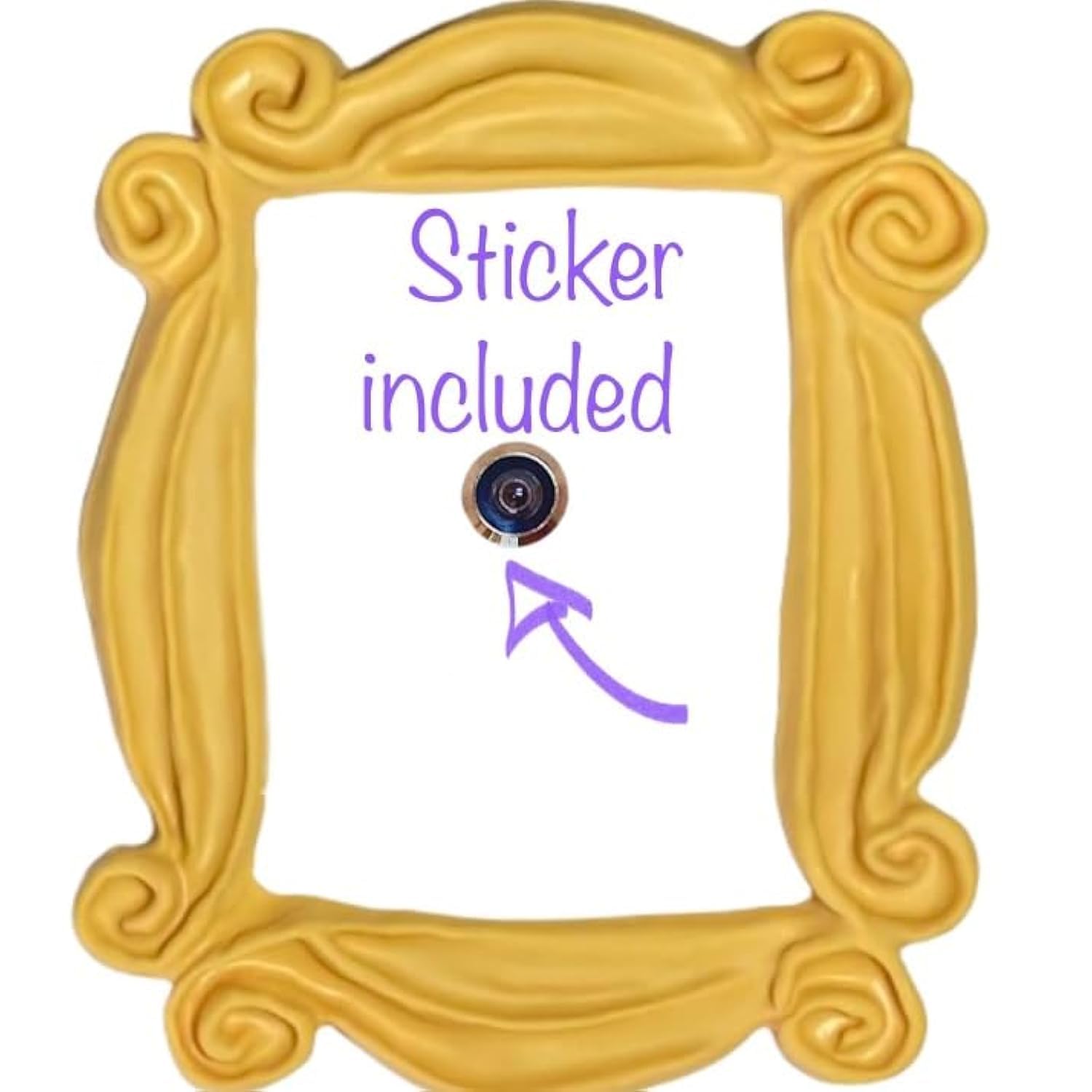 Monica's Door Frame Replica yellow frame by Fatima