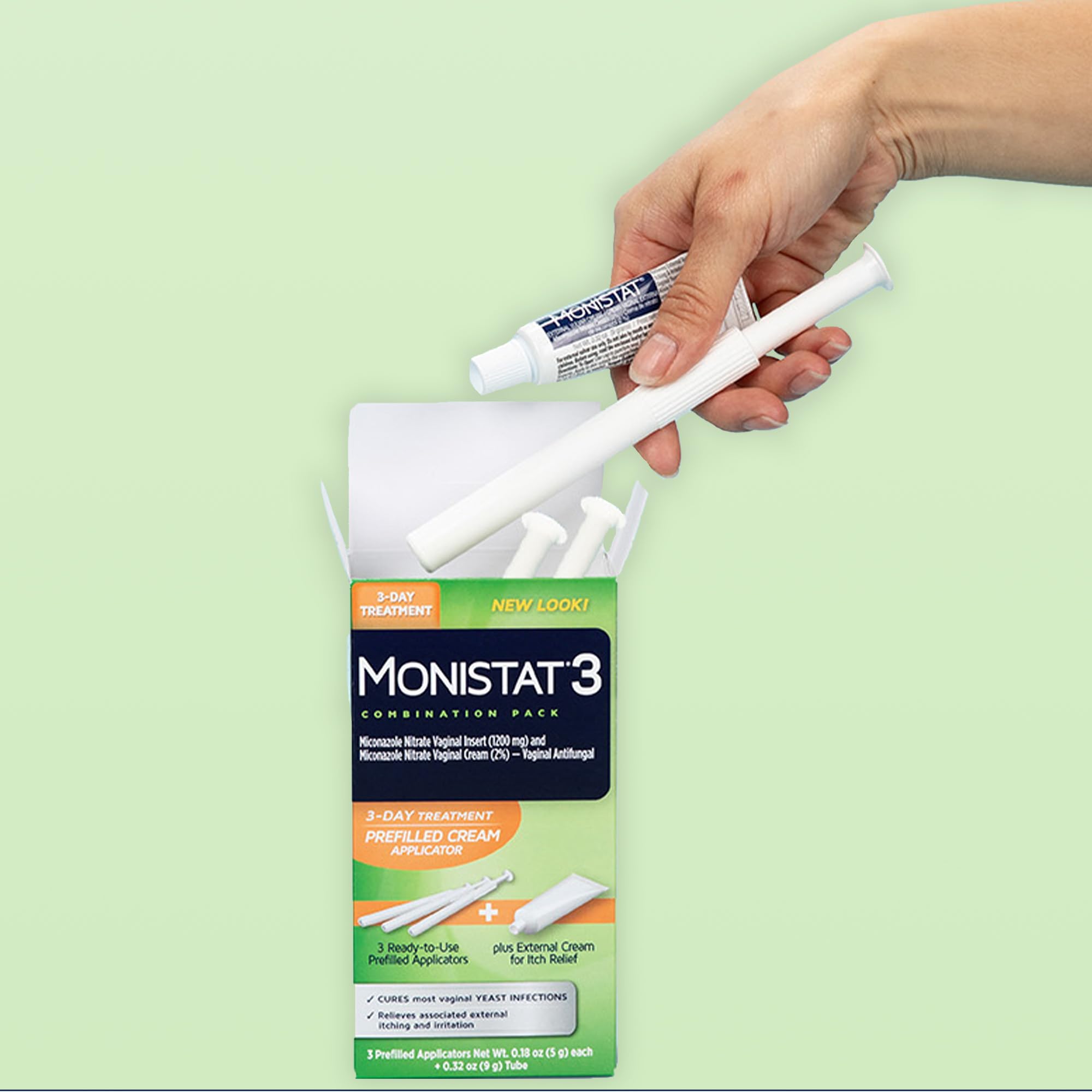 Monistat treatment options 1 day 3 day 7 day image