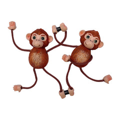 Hand-painted polyresin monkey magnets set