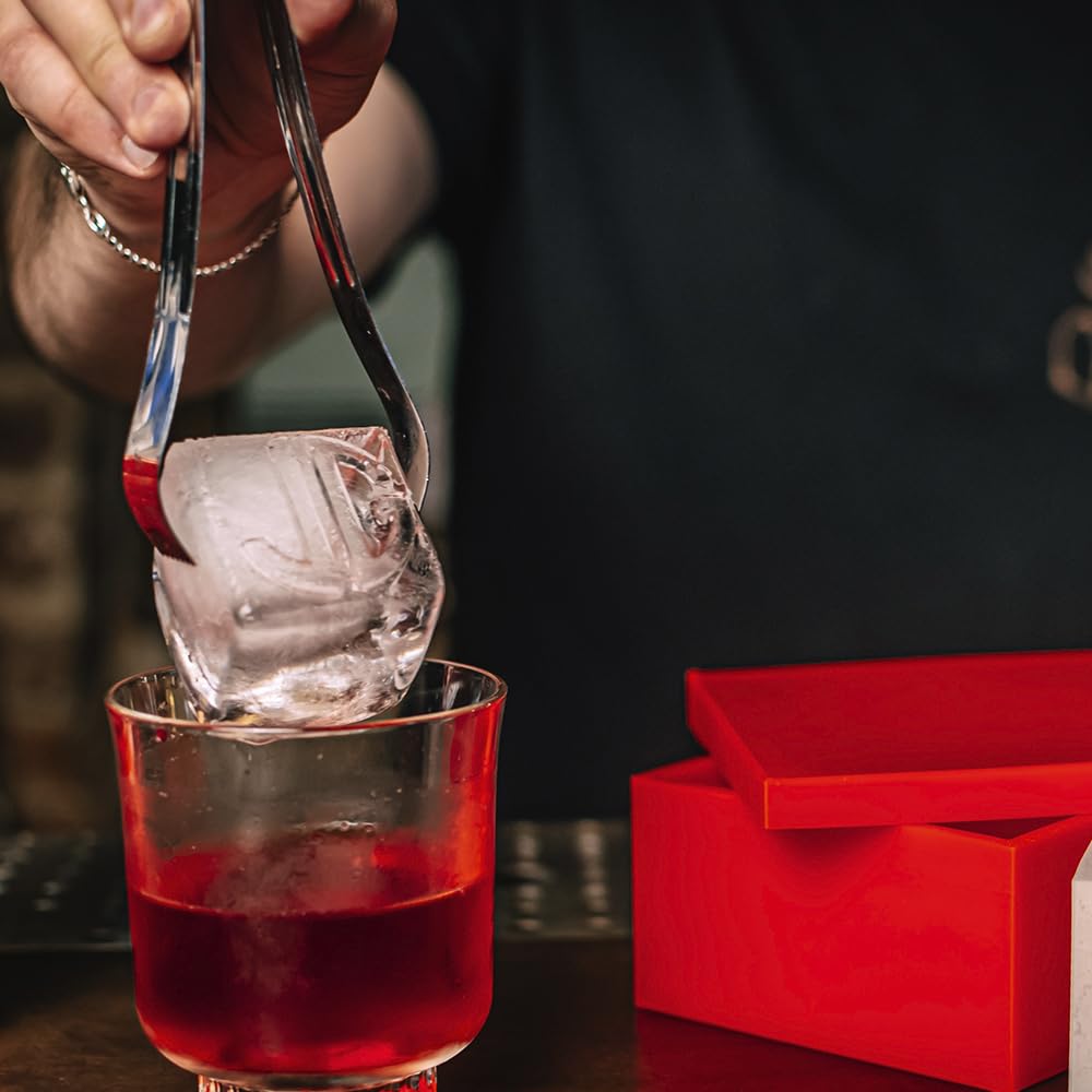 Monogram ice cube mold for whiskey and cocktails