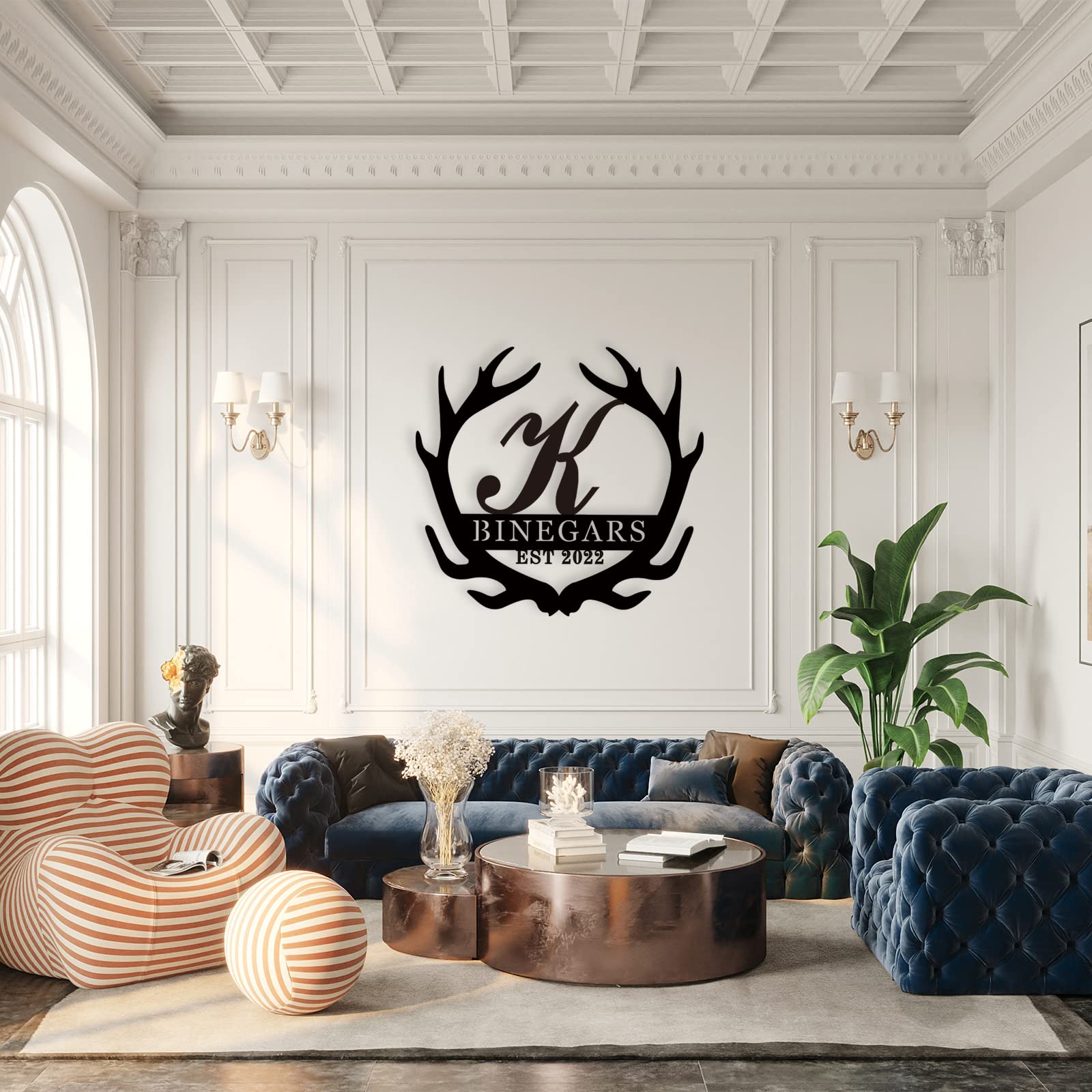 Monogram Initial Letter Sign for outdoor decor