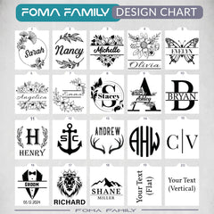 monogrammed beverage holder engraving option