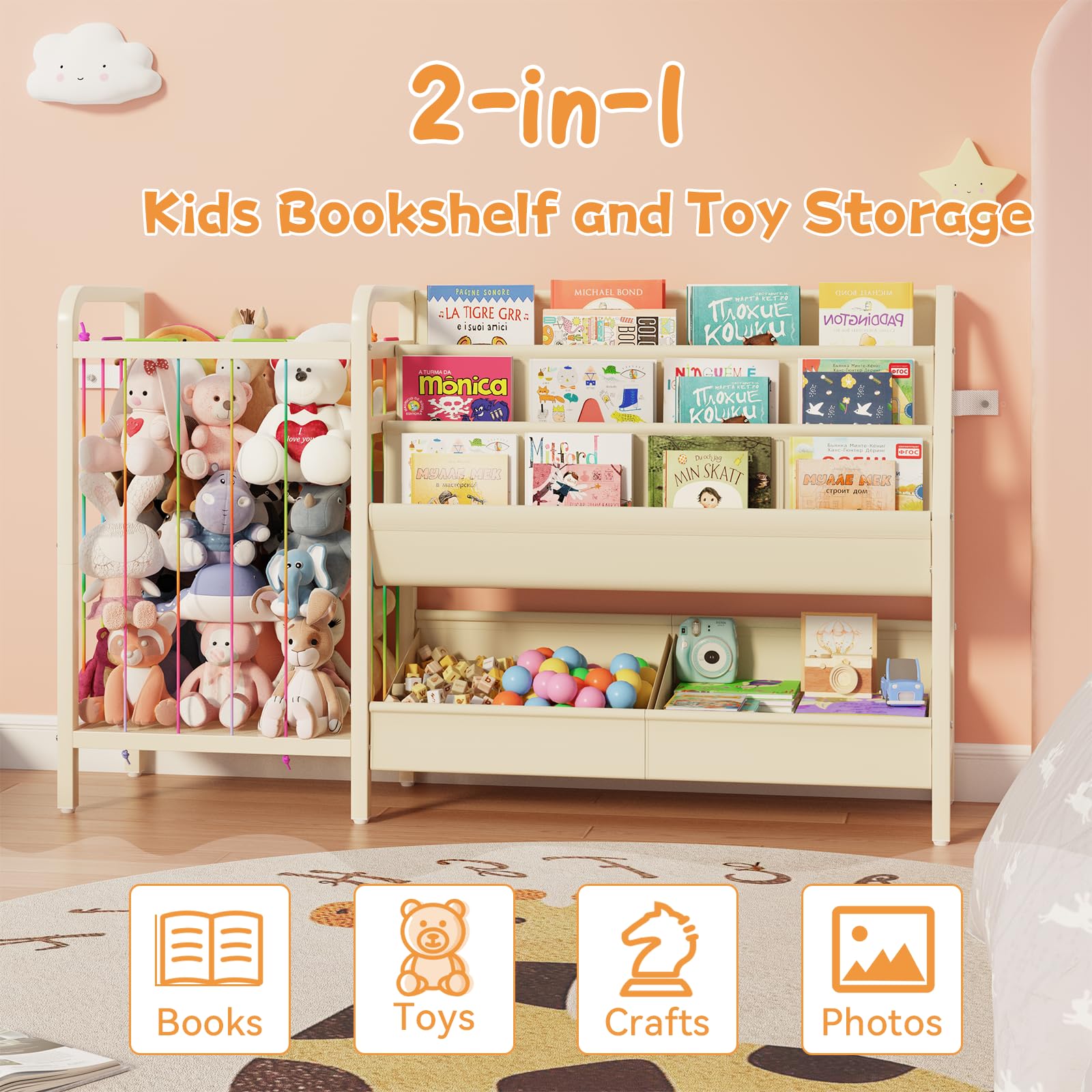 Montessori baby bookcase nursery