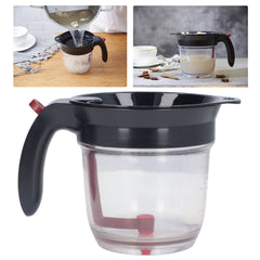 Moofey fat separator bottom release design