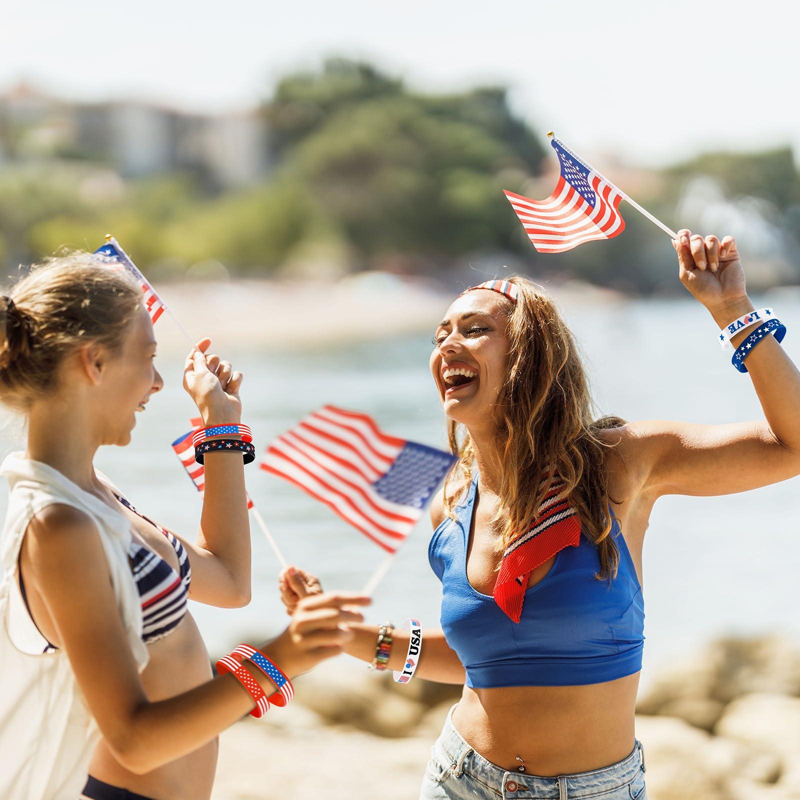 Moon Boat party favors bracelets for patriotic events