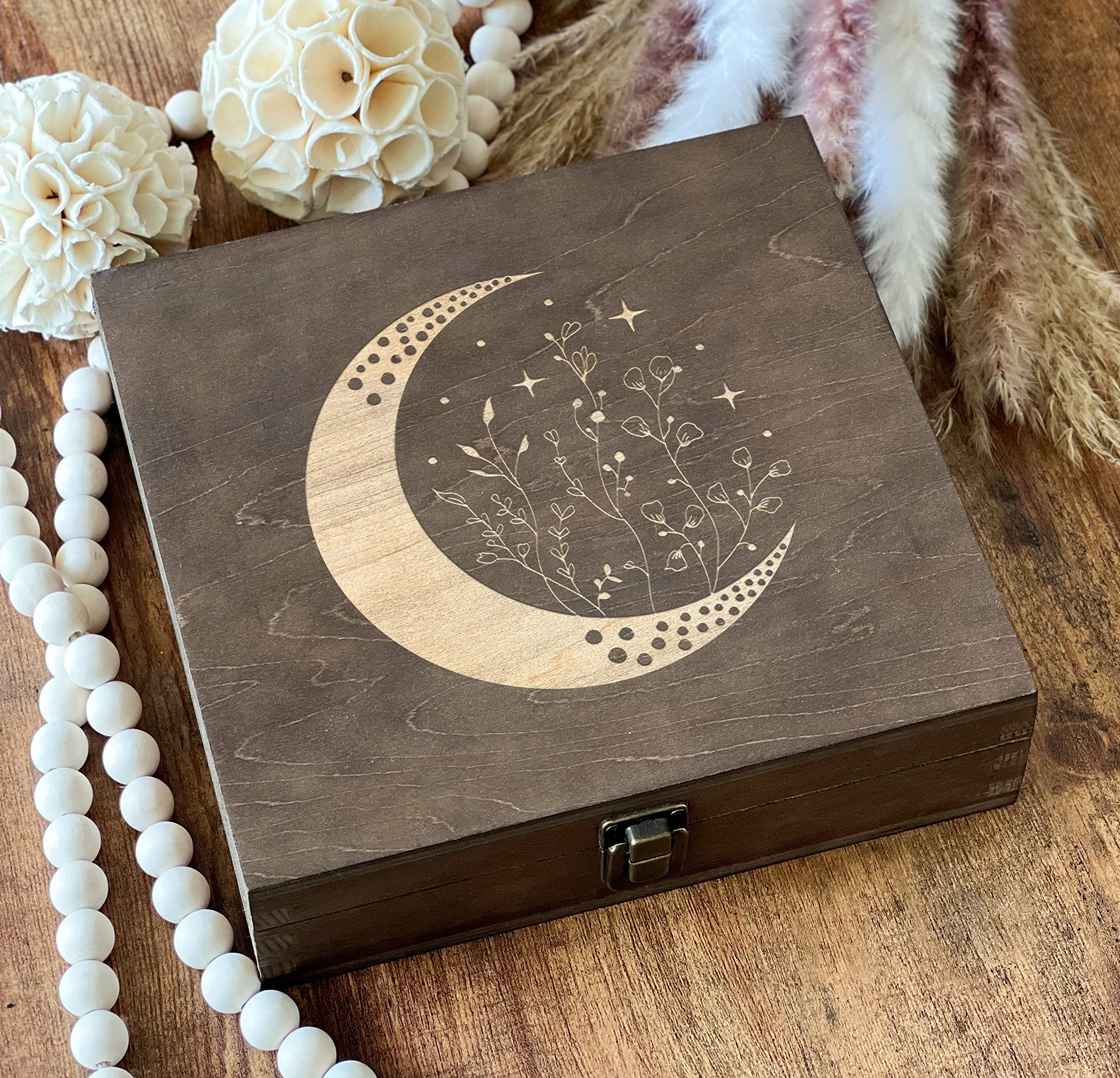 Moon Box interior dimensions 7.75 x 7.3 x 1.87 inches