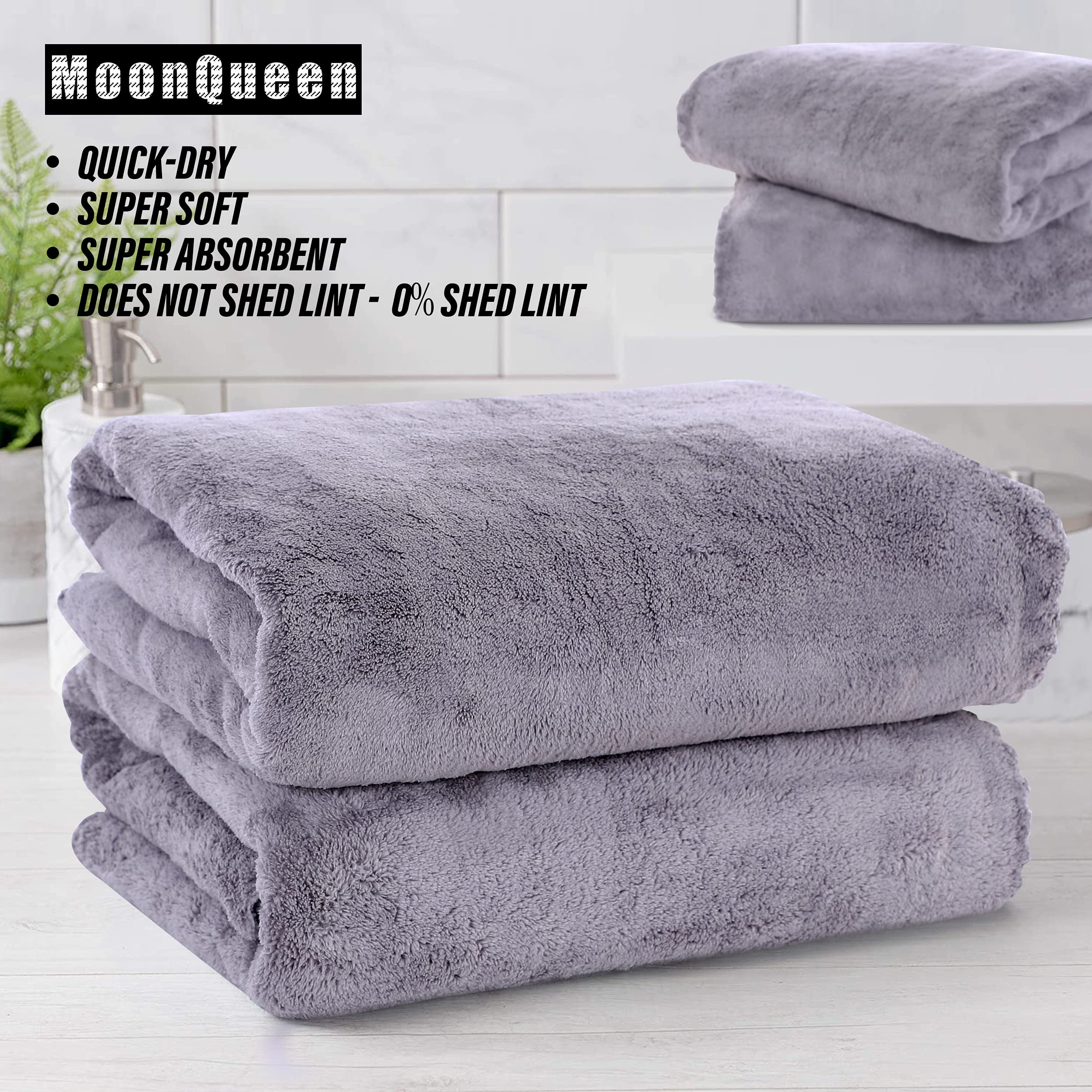 Moonqueen 0% shed lint microfiber towels