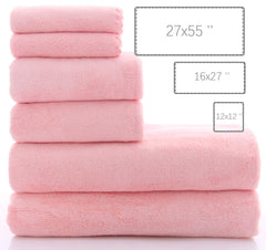 MoonQueen 2 bath towels pink 27x55