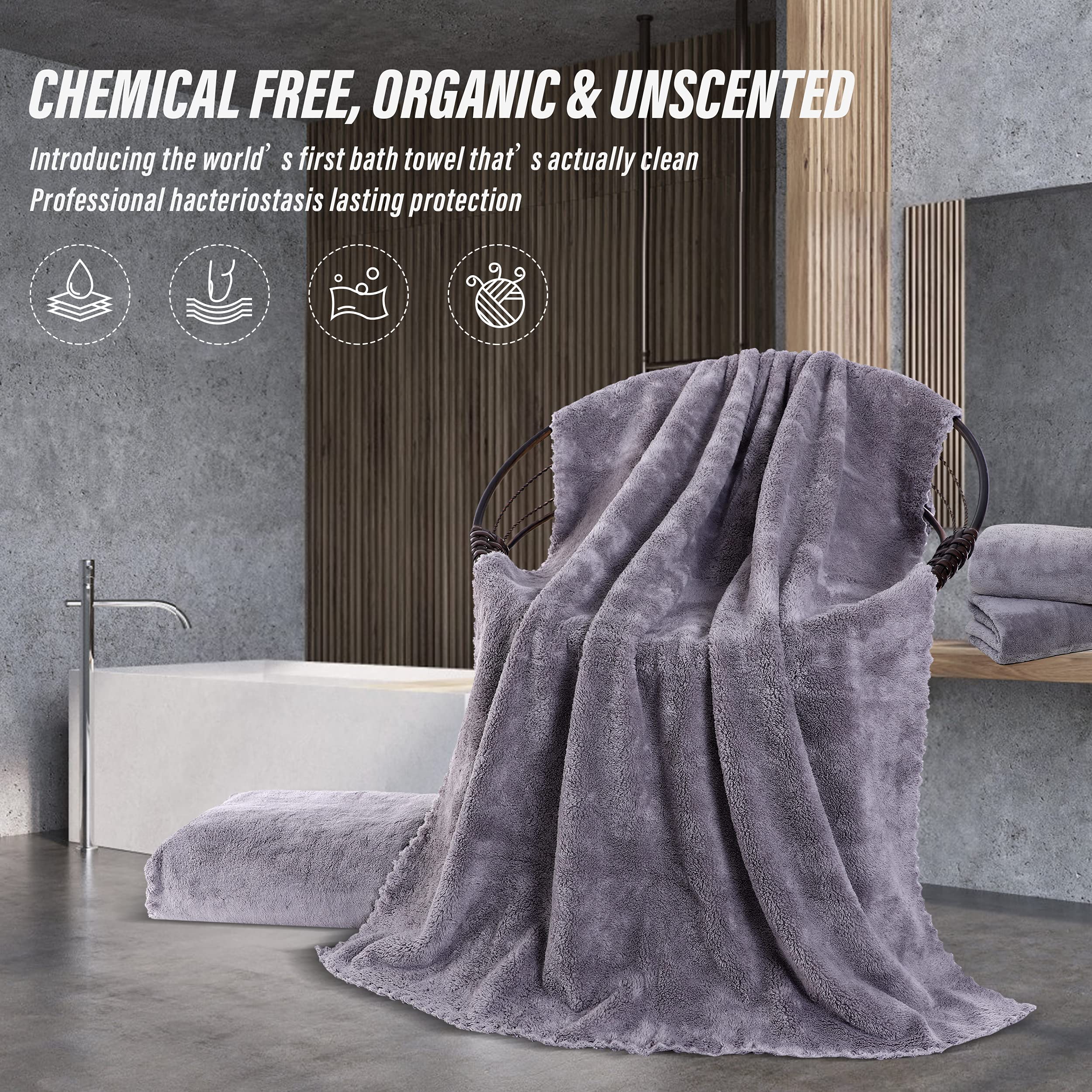 Moonqueen microfiber coral velvet towel folded
