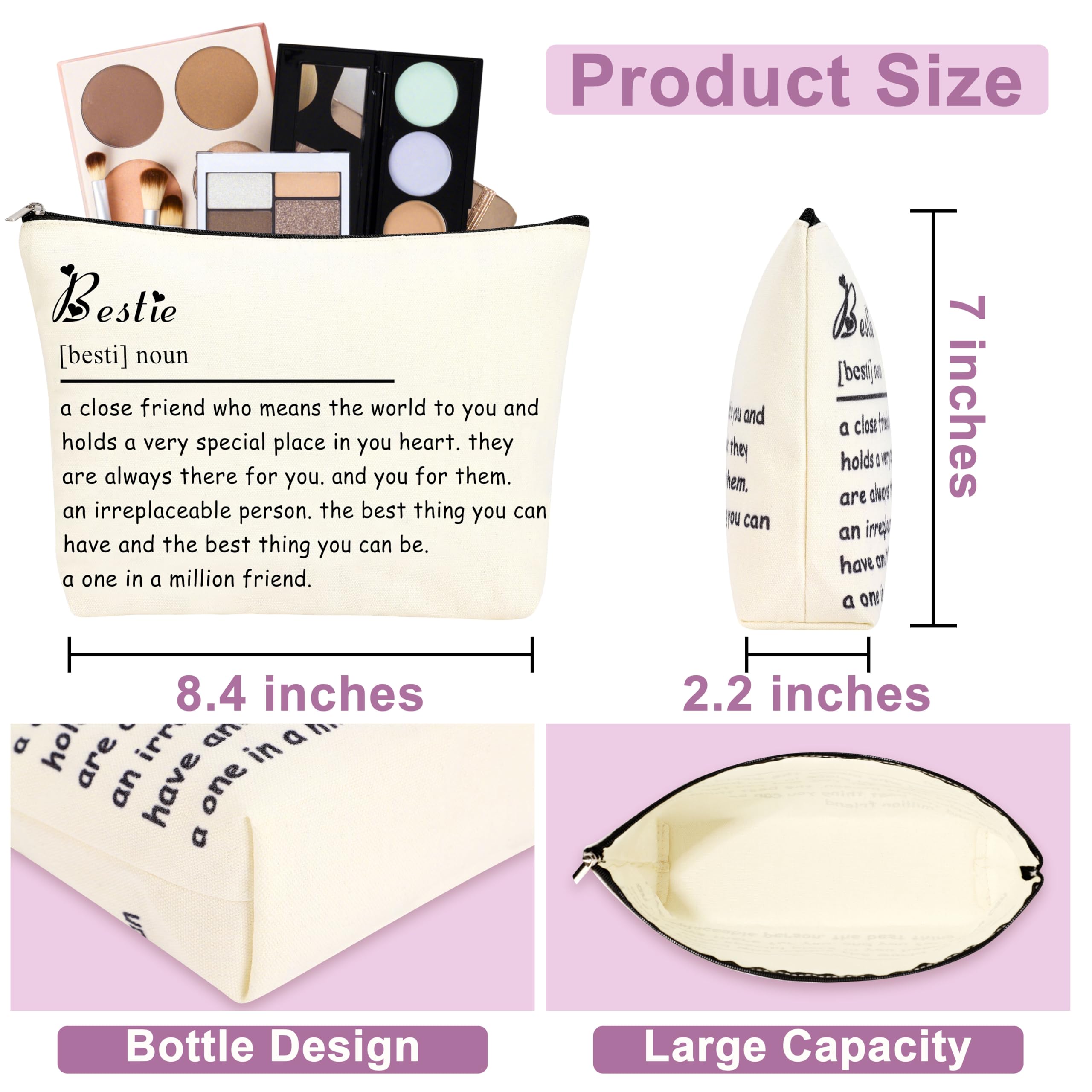 In Our Bestie message card included in gift set