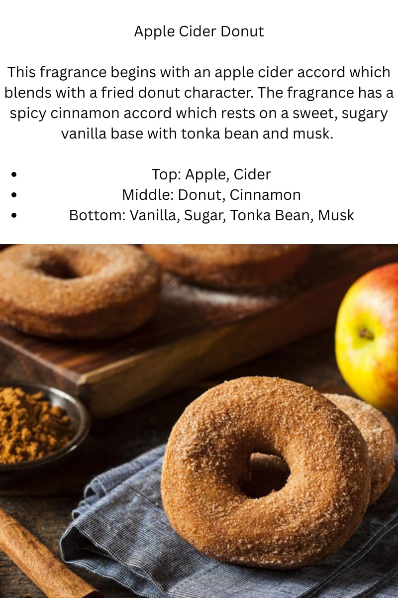 Apple Cider Donut soy wax melt six cubes close up