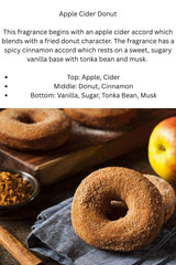 Apple Cider Donut soy wax melt six cubes close up