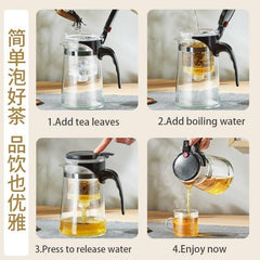 Ergonomic handle designed to stay cool during pouring
