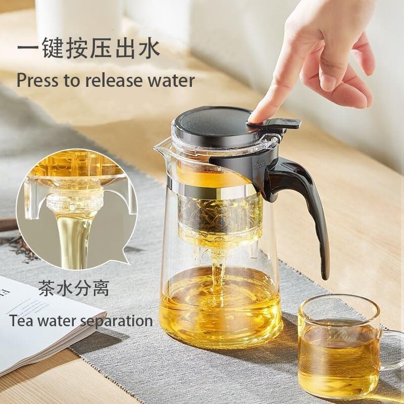 Detachable filter for easy removal of tea leaves