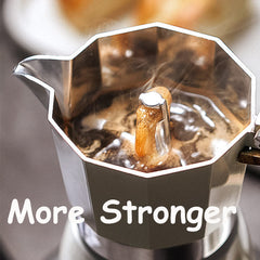 Stovetop espresso moka pot for home use 6 cup