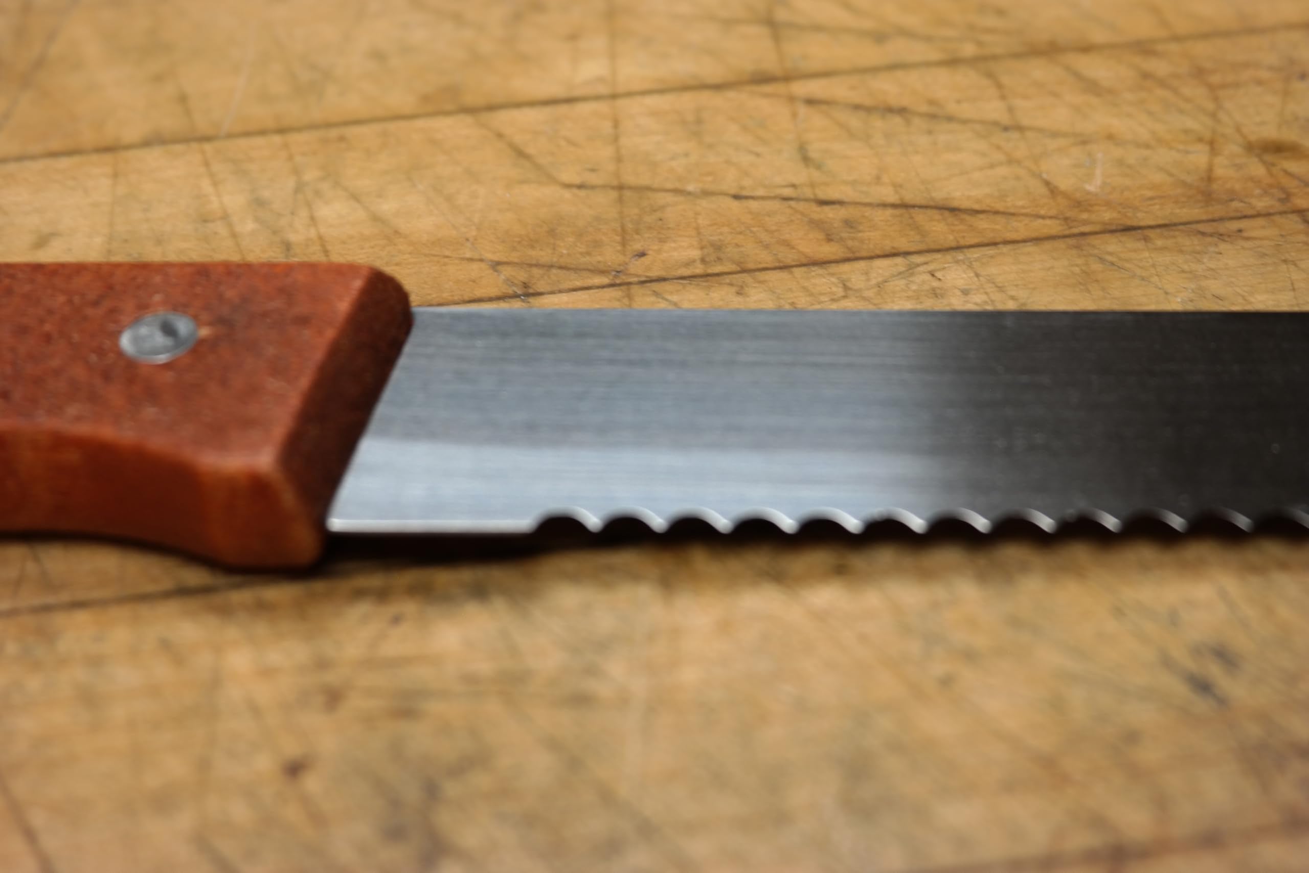 Kitchen bread knife 12 Inch More EStore with wooden grip
