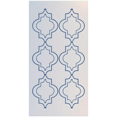 Moroccan Wall Pattern Stencil 20x10.5 inch The Artful Stencil