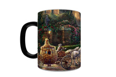 Color changing heat sensitive morphing mug reveals image when hot liquid is added