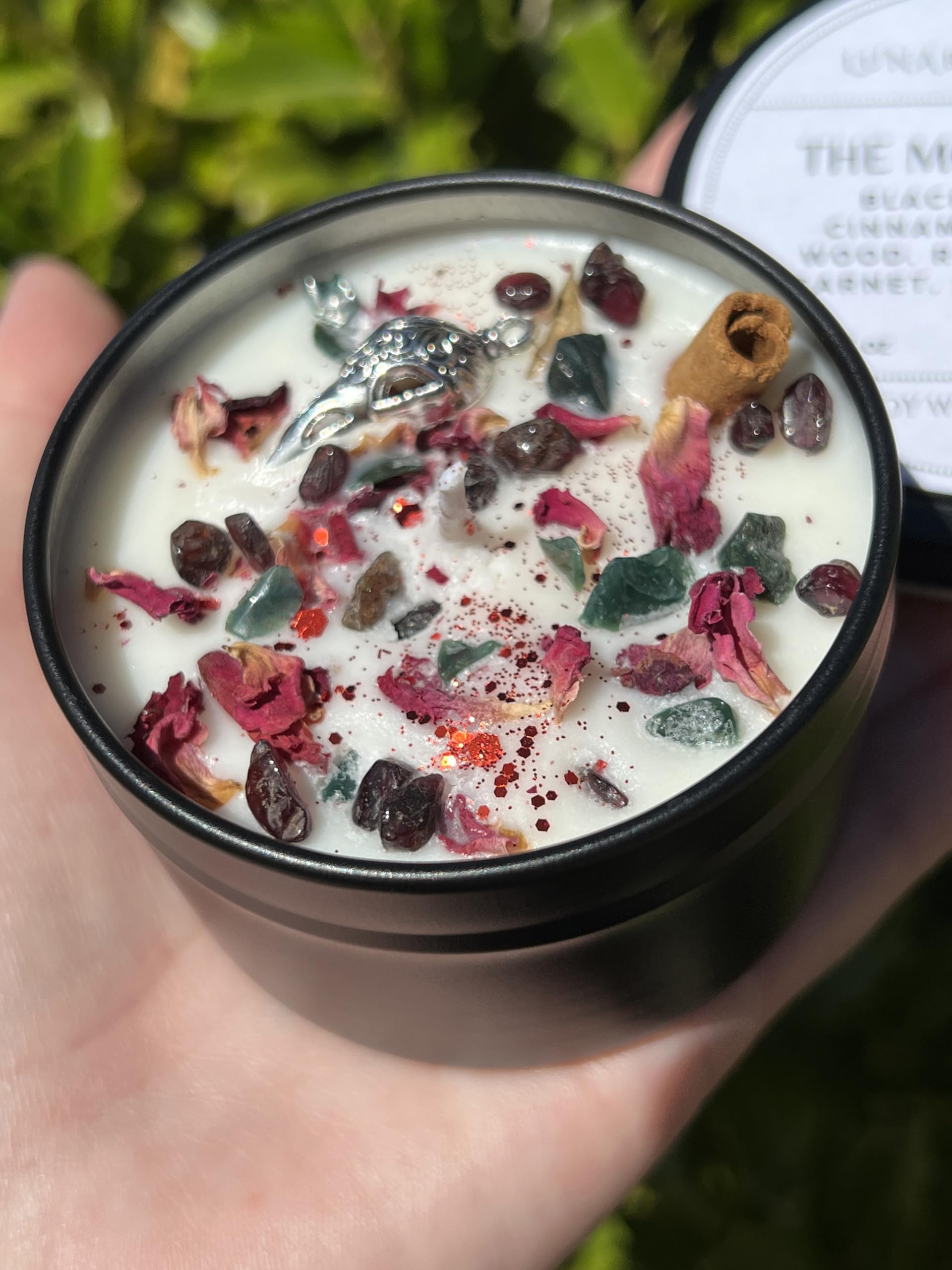 Soy wax and cotton wick Morrigan Ritual Candle hand poured