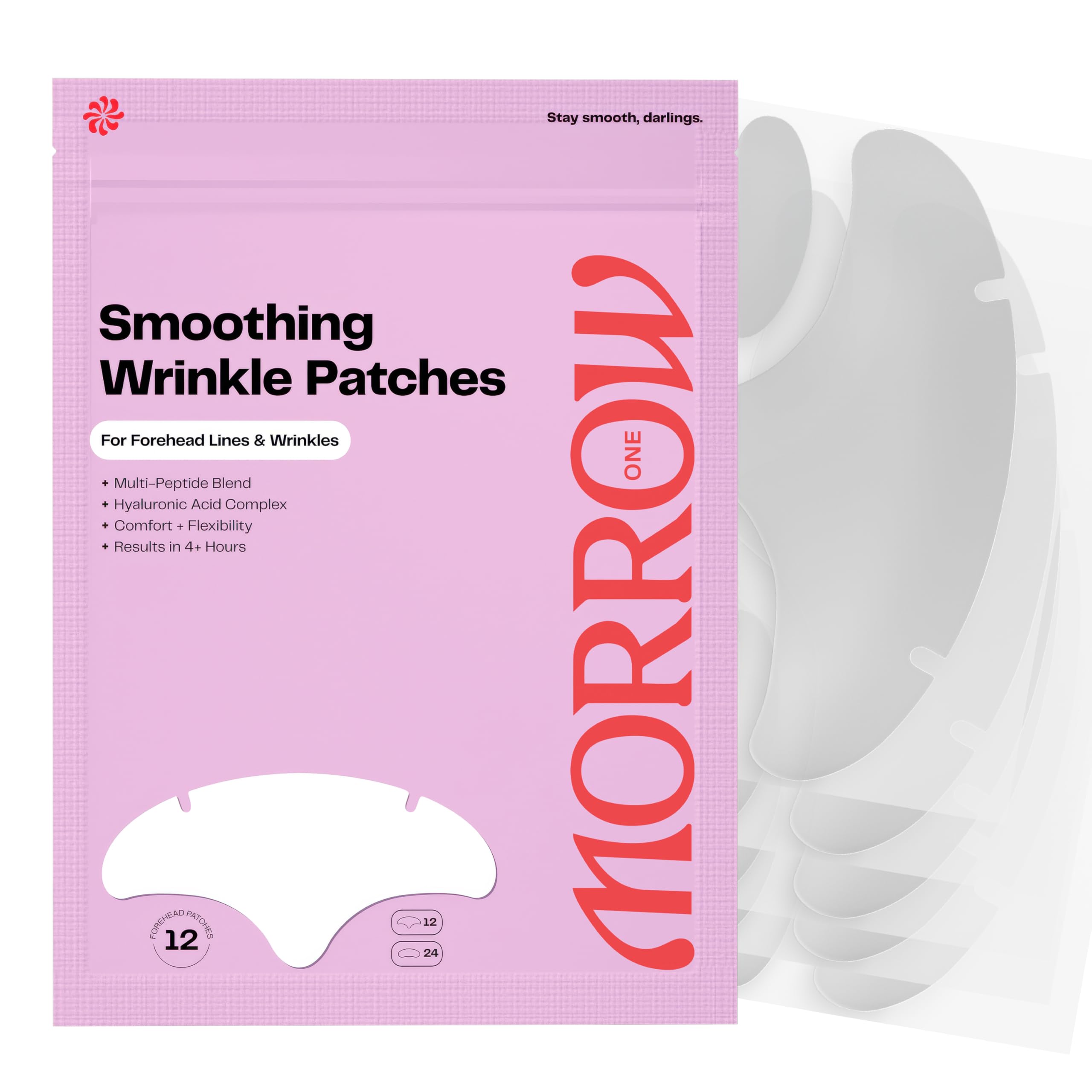 Morrow Forehead Wrinkle Patches box and patches