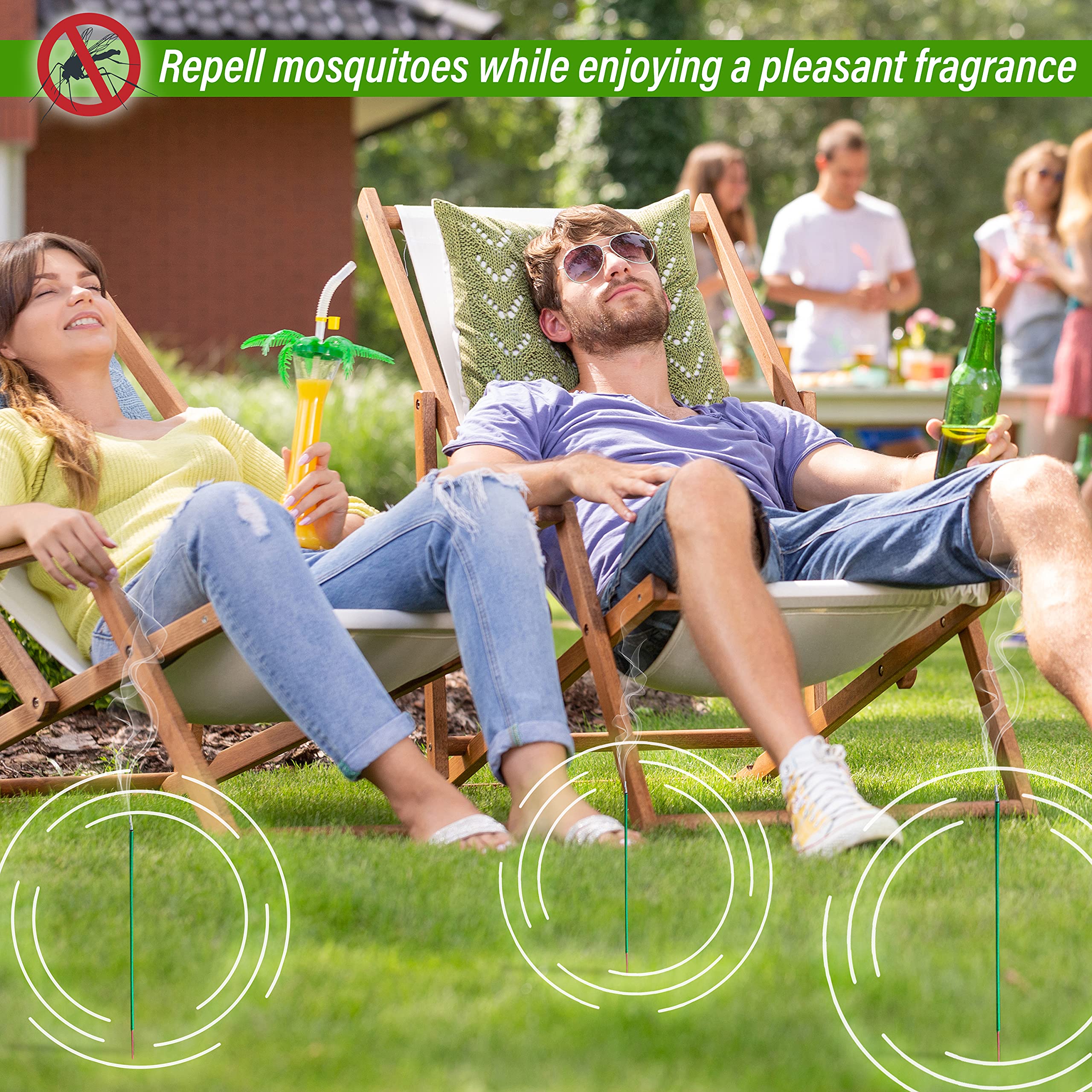 Outdoor mosquito incense sticks for patio image