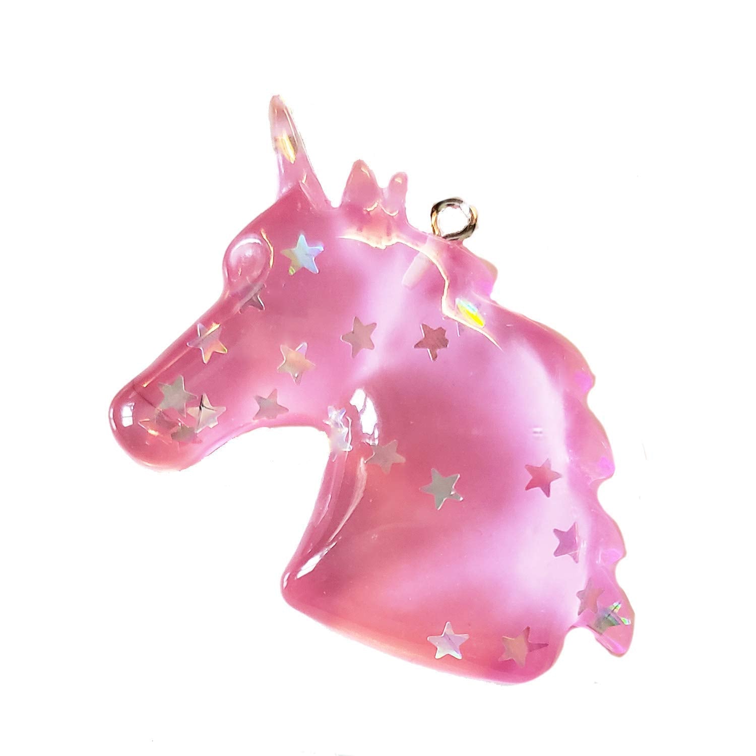 Mossy Cabin pink unicorn pull stars embedded design