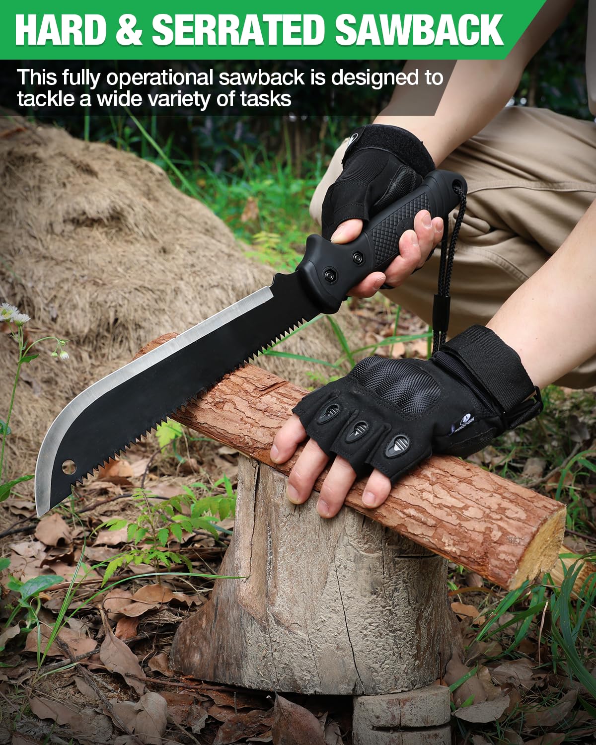 Mossy Oak machete blade thickness 0.09 inches