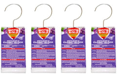 Moth Shield 4 Pk Closet Block Lavender Scented pack for closets in lavender fragrance
