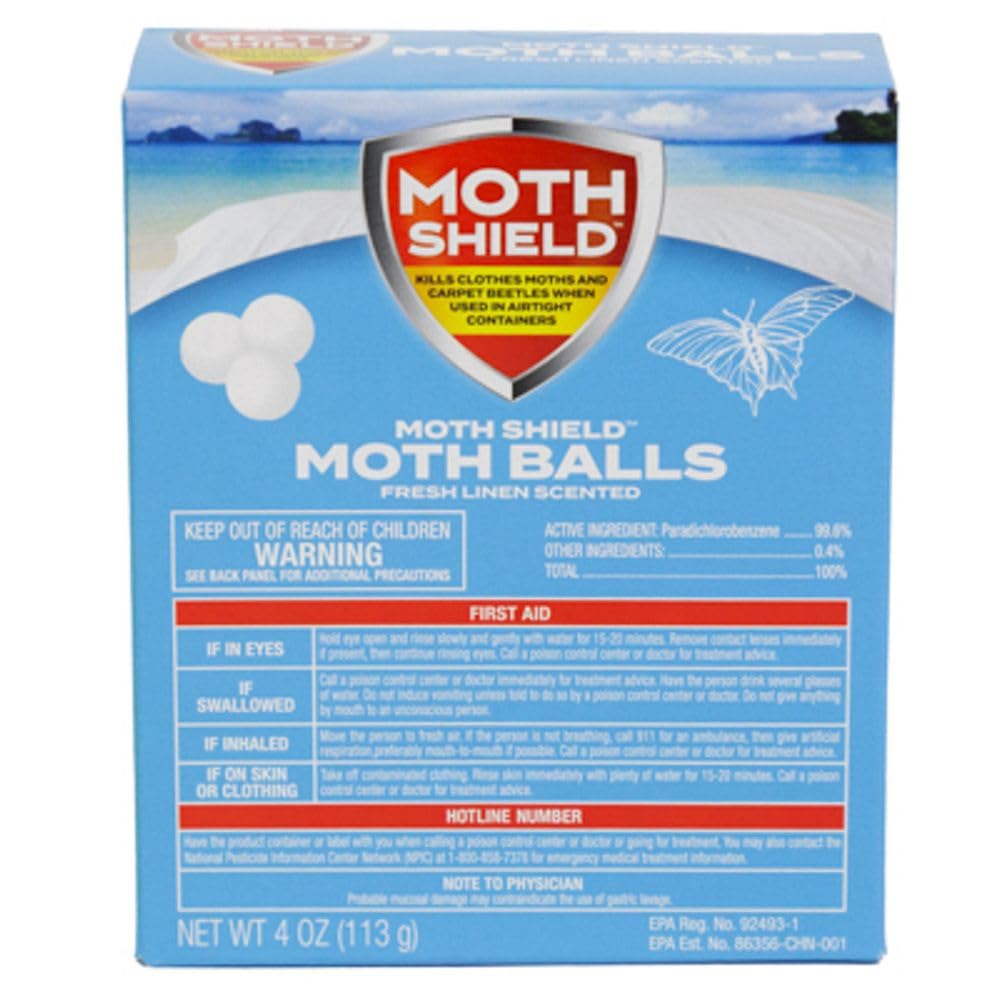 Two boxes of Moth Shield Moth Ball Traps Fresh Linen 4oz for closets and storage