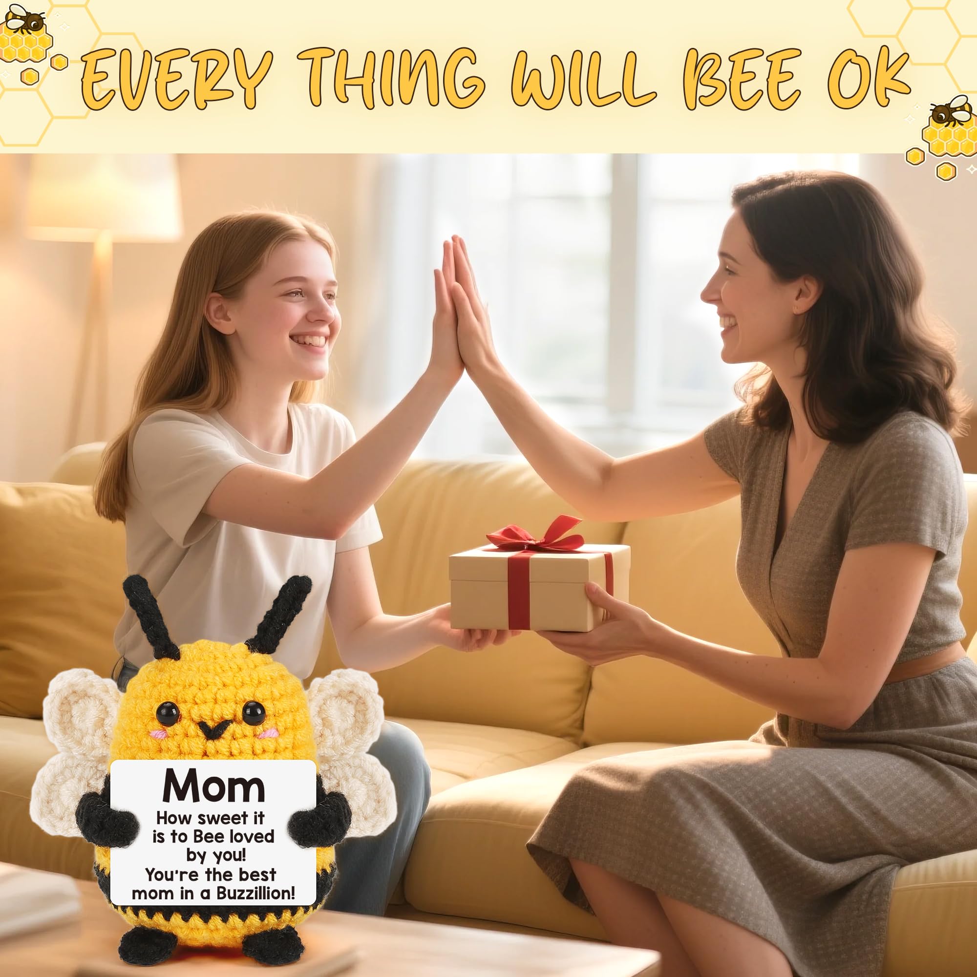 Mother in law gift crochet bee mom home decor