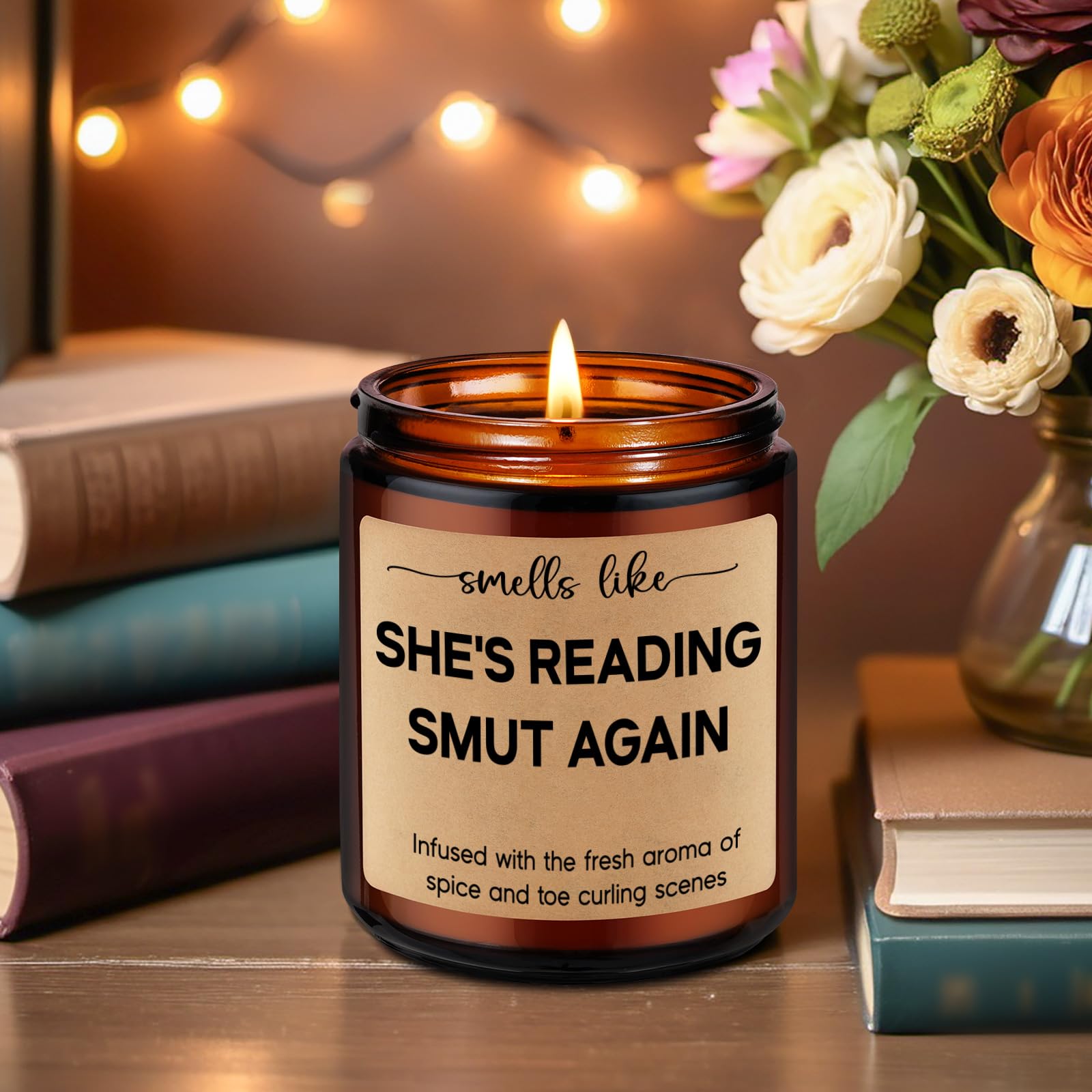 Cotton wick natural wax candle with up to 50 hours