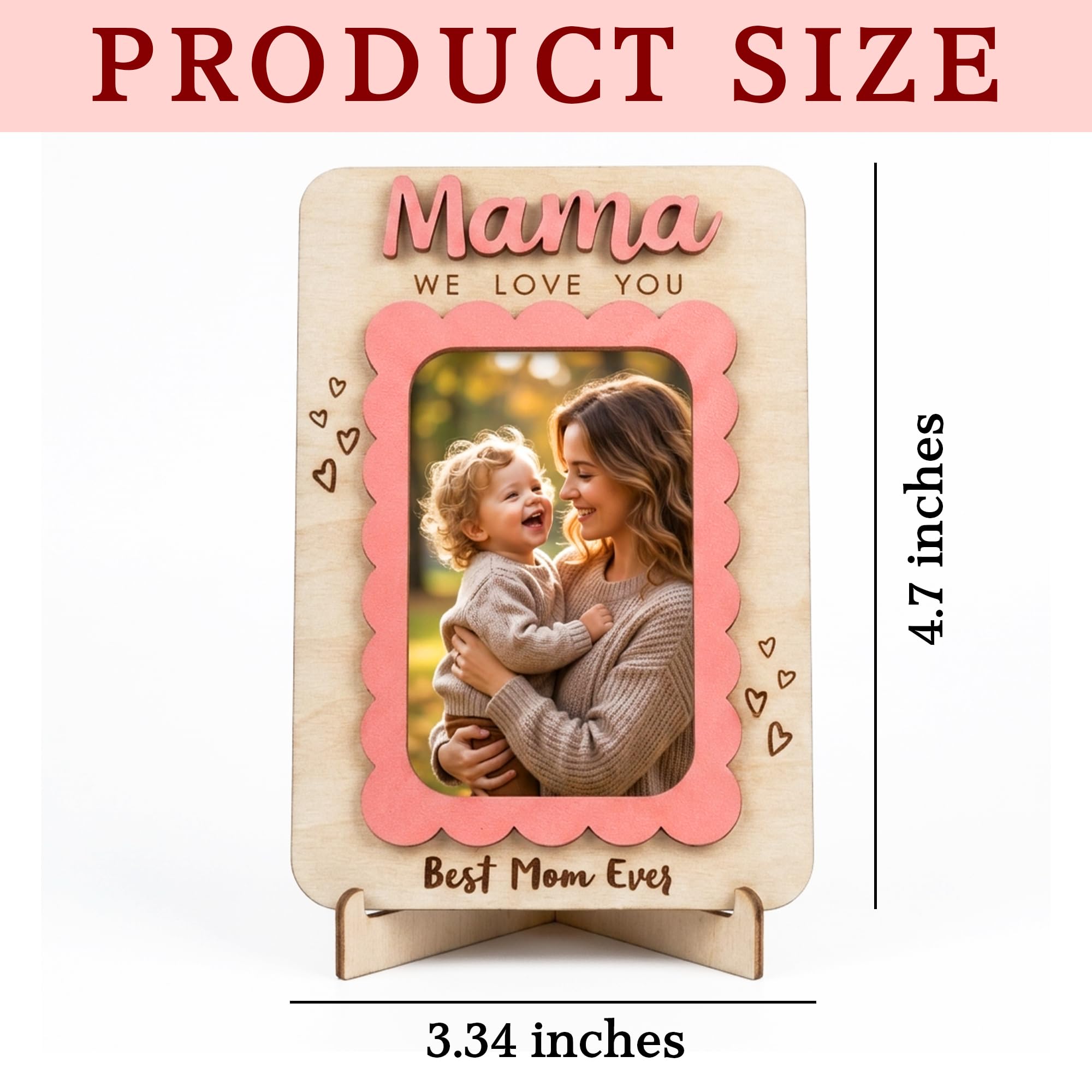 Mama We Love You design on frame