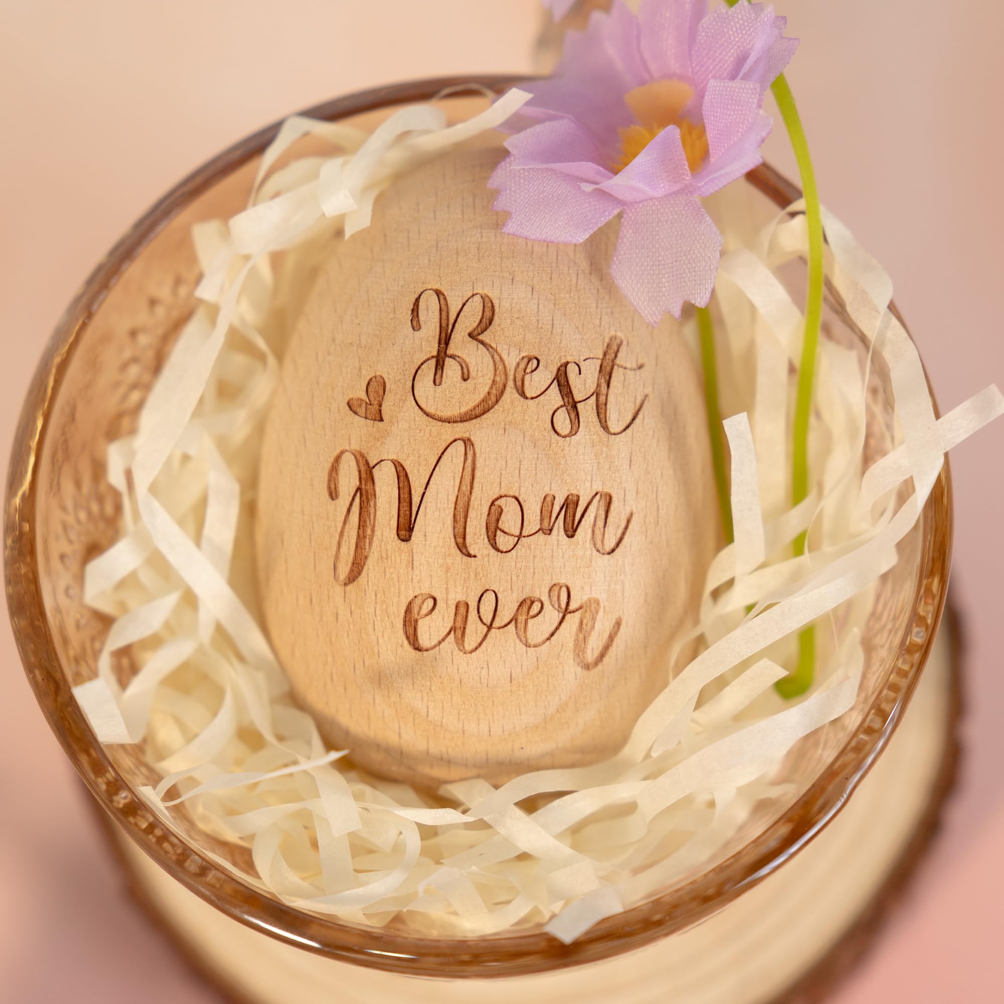 Regalos dia de las madres wooden egg decor