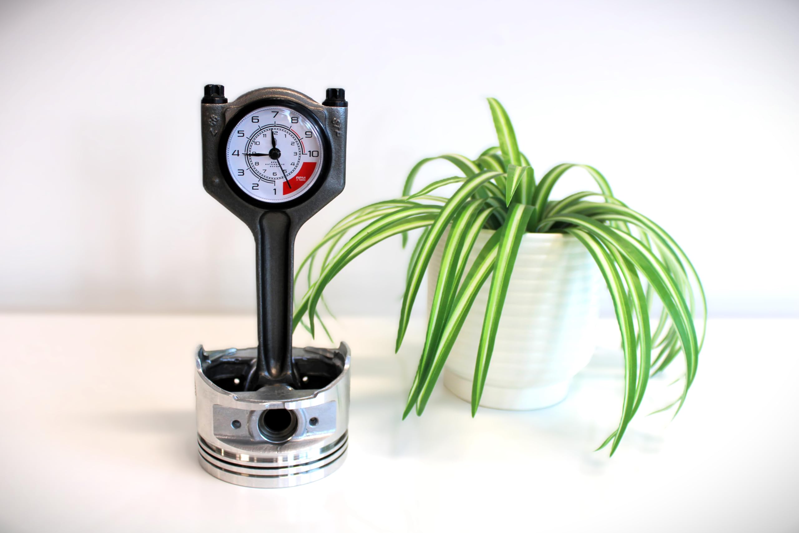 Race car dashboard inspired clock face