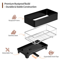 Rustproof stainless steel sponge holder by MOUKABAL