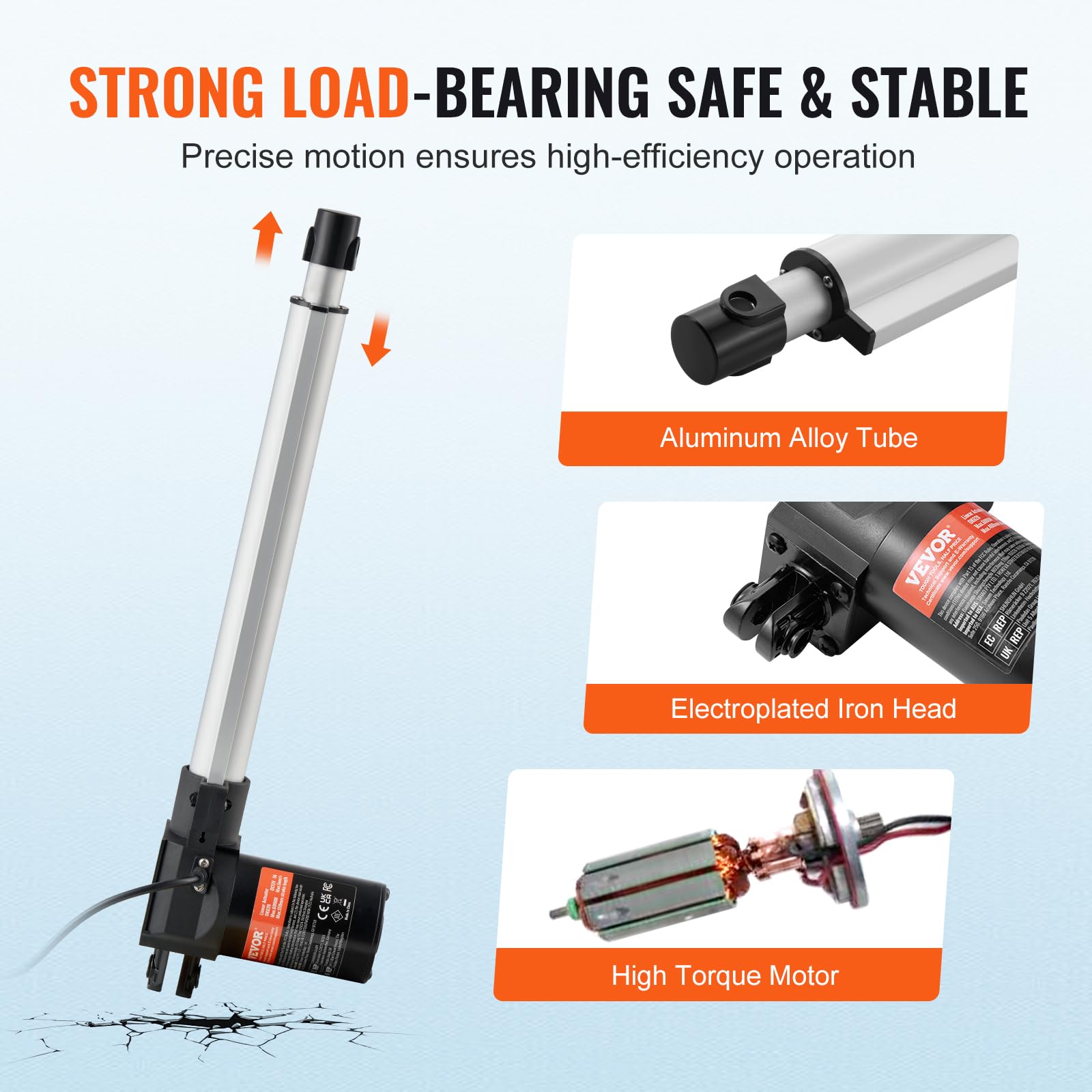 Mounted bracket included with VEVOR linear actuator