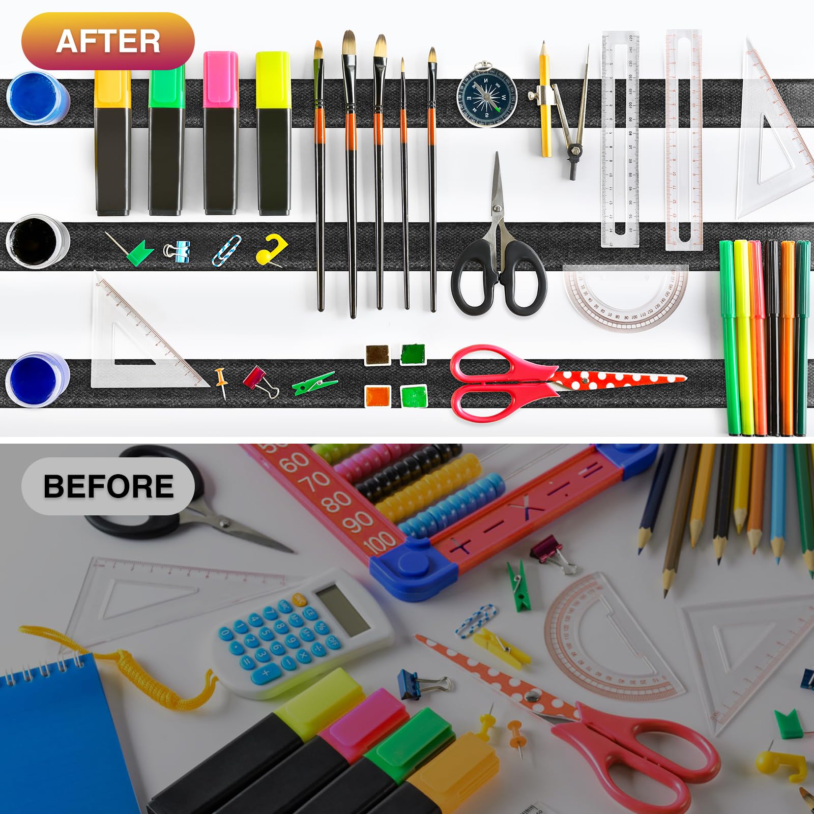 1 inch by 12 foot adhesive strips for mounting