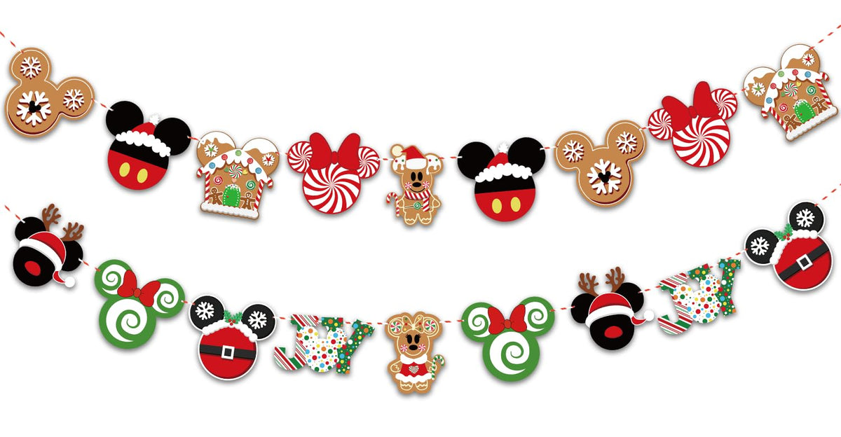 Mouse Christmas Hanging Decorations gingerbread mouse banner set