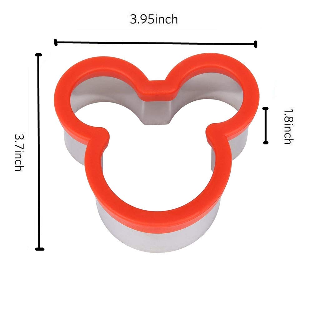 Mouse shaped cookie cutter in stainless steel