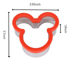 Mouse shaped cookie cutter in stainless steel
