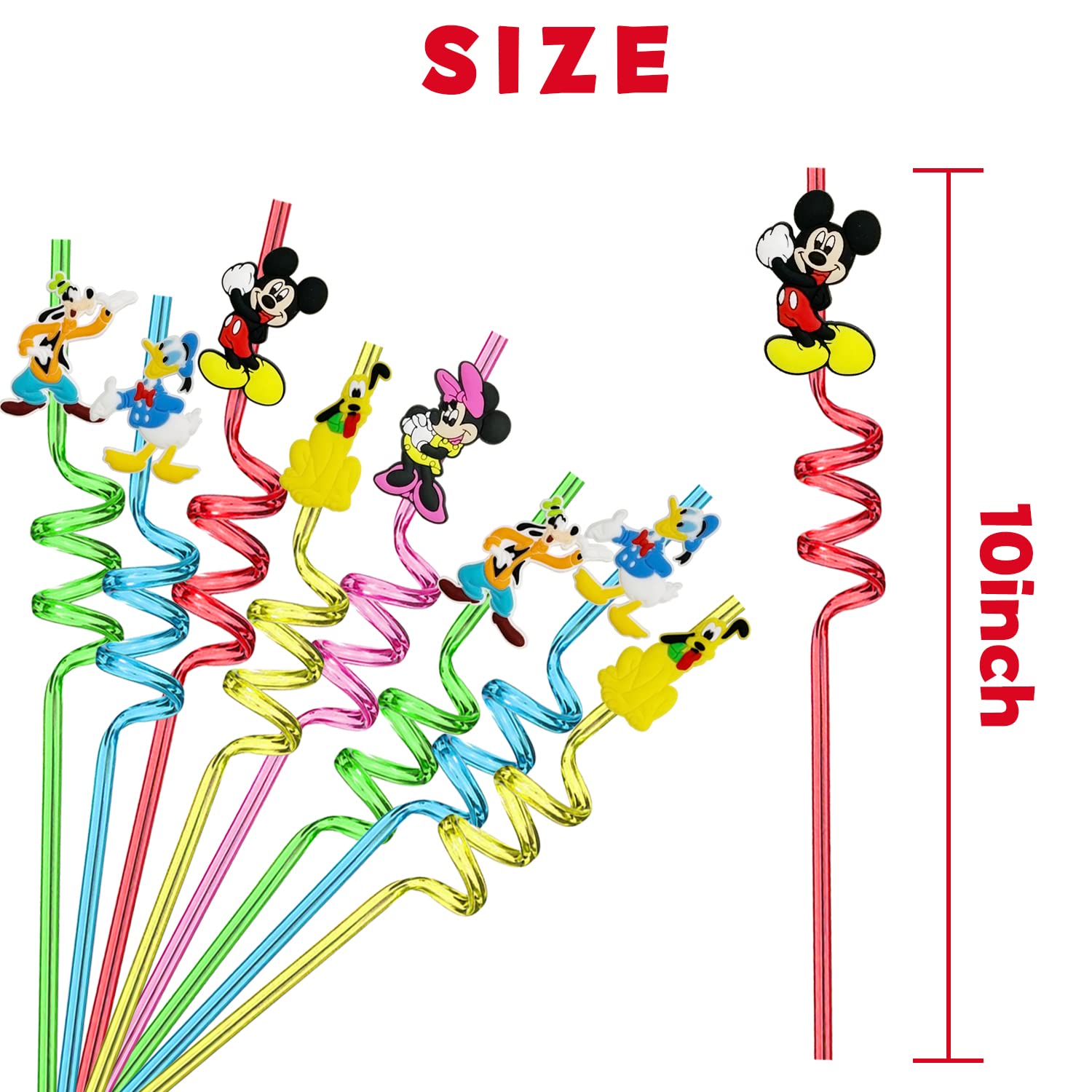 Mouse Straws with 2 cleaning brushes included